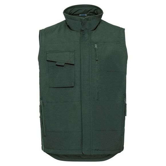 Russell Mens Heavy Duty Vest / Bottle Green